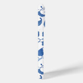 Chinoiserie chique blauw-witte Waterverf Case-Mate iPhone Case (Achterkant / Rechts)