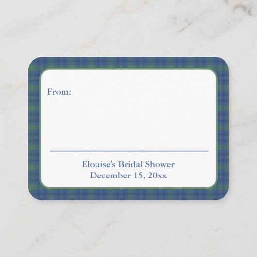 Chinoiserie chique kerstboom display douche informatiekaartje (Achterkant)