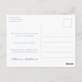 Chinoiserie chique marine blauw groen bewaar de da briefkaart (Achterkant)