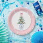 Chinoiserie Christmas Paper Plate Papieren Bordje (Feest)