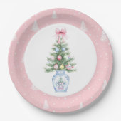 Chinoiserie Christmas Paper Plate Papieren Bordje (Voorkant)