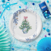 Chinoiserie Christmas Paper Plate Papieren Bordje (Feest)