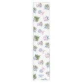 Chinoiserie Christmas Table Runner Korte Tafelloper (Voorkant)