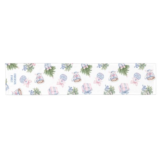 Chinoiserie Christmas Table Runner Korte Tafelloper (Horizontaal)