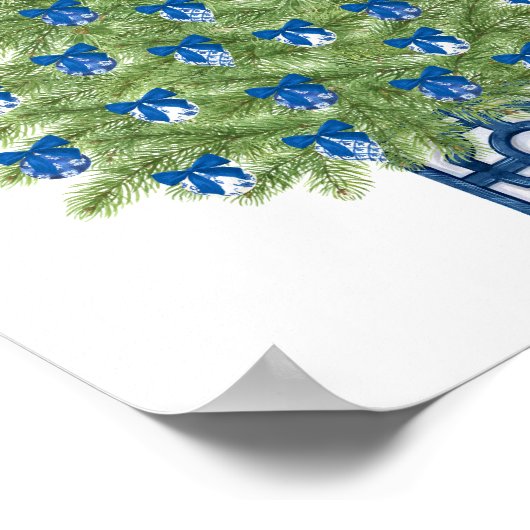 Chinoiserie Christmas Tree Art Print (Hoek)