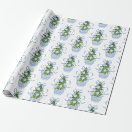 Chinoiserie Christmas Tree Wrapping Paper Cadeaupapier