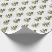 Chinoiserie Christmas Tree Wrapping Paper Cadeaupapier (Hoek)