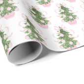 Chinoiserie Christmas Tree Wrapping Paper Cadeaupapier (Rol Hoek)