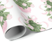 Chinoiserie Christmas Tree Wrapping Paper Cadeaupapier (Rol Hoek)