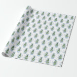Chinoiserie Christmas Tree Wrapping Paper Cadeaupapier<br><div class="desc">Chinoiserie Christmas Tree Wrapping Paper</div>