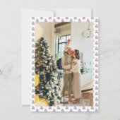 Chinoiserie Christmas Truck Preppy Foto Feestdagenkaart (Achterkant)