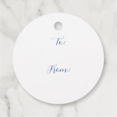 Chinoiserie Christmas Wreath, Grandmillenial Bedankjes Labels (Achterkant)