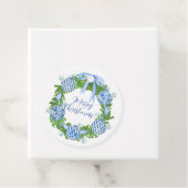 Chinoiserie Christmas Wreath, Grandmillenial Bedankjes Labels (In situ)