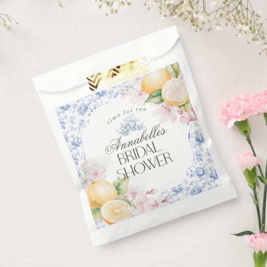 Chinoiserie citroenthee bruiloftsfeest dessert bedankzakje (Gezegeld)