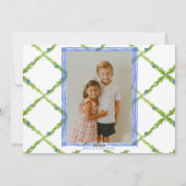 Chinoiserie Citrus Topiary Aangepaste foto  Feestdagenkaart (Achterkant)