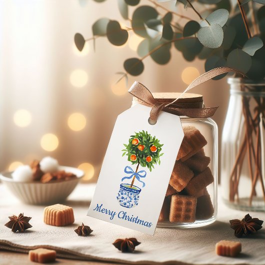 Chinoiserie Citrus Topiary Custom Cadeaulabel