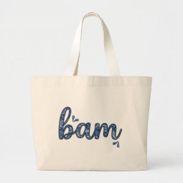 Chinoiserie Classic Bam Mahjong Tile Design  Grote Tote Bag