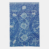 Chinoiserie Classic Chinees Bloemen Blauw Wit Theedoek (Verticaal)