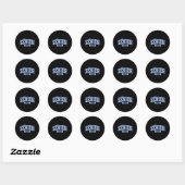 Chinoiserie Coquette Bow Senior 2025 Ronde Sticker (Vel)