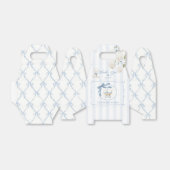 Chinoiserie Coquette carriage Blue Baby Shower Bedankdoosjes (Uitgevouwen)