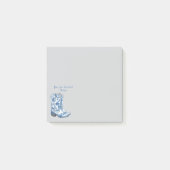Chinoiserie Cowgirl Boots Post-It Notes (Voorkant)