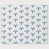 Chinoiserie Crane en Monstera Cadeaupapier (Vlak)