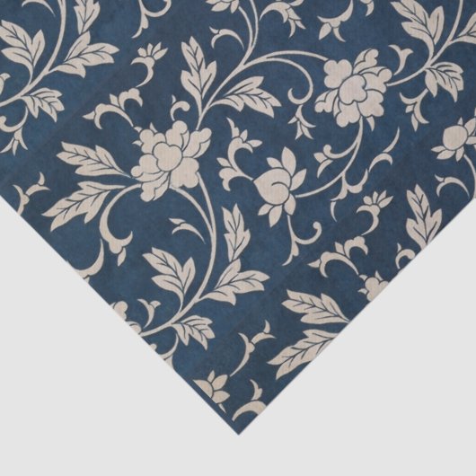 Chinoiserie-decoupage Blue Tissuepapier (Detail)