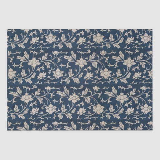  Chinoiserie-decoupage Blue Tissuepapier (Voorkant)