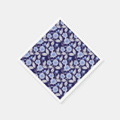 Chinoiserie Delft Blue Floral Porcelain Pattern Servet (Hoek)