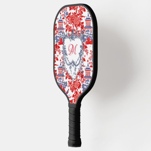 Chinoiserie Delft Frans Blauw monogram Pickleball Paddle (Links)