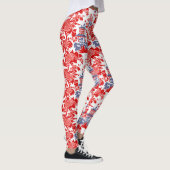 Chinoiserie Delft Frans rood blauw Leggings (Rechts)