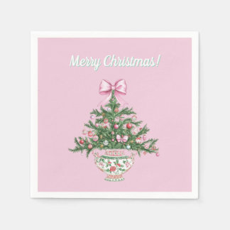 Chinoiserie Design Christmas Cocktail Napkin Servet