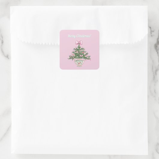 Chinoiserie Design Christmas Sticker (Tas)