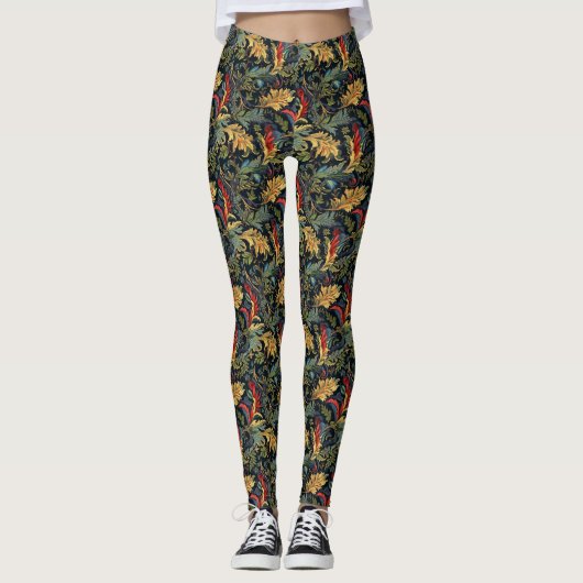 Chinoiserie Design Leggings (Voorkant)