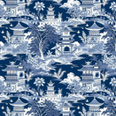 Chinoiserie Donkerblauw en wit Decoupage Tissuepapier