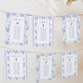 Chinoiserie double-side bruiloft zitgrafiek Kaart