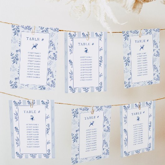 Chinoiserie double-side bruiloft zitgrafiek Kaart