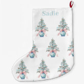 Chinoiserie Driftwood Christmas Tree Pot Grote Kerstsok (Achterkant)