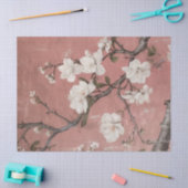Chinoiserie Dusty Pink Cherry Blossom Background Tissuepapier (Craft)