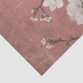 Chinoiserie Dusty Pink Cherry Blossom Background Tissuepapier (Detail)