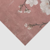 Chinoiserie Dusty Pink Cherry Blossom Background Tissuepapier (Detail)