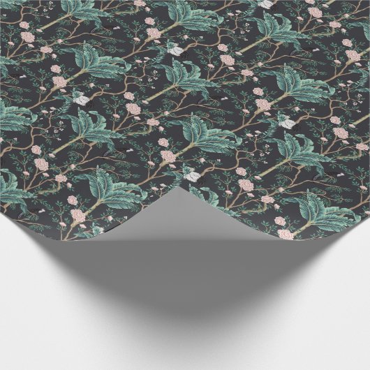 Chinoiserie Exotic Birds: Bananenboomwand Cadeaupapier (Hoek)