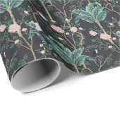 Chinoiserie Exotic Birds:  Bananenboomwand Cadeaupapier (Rol Hoek)