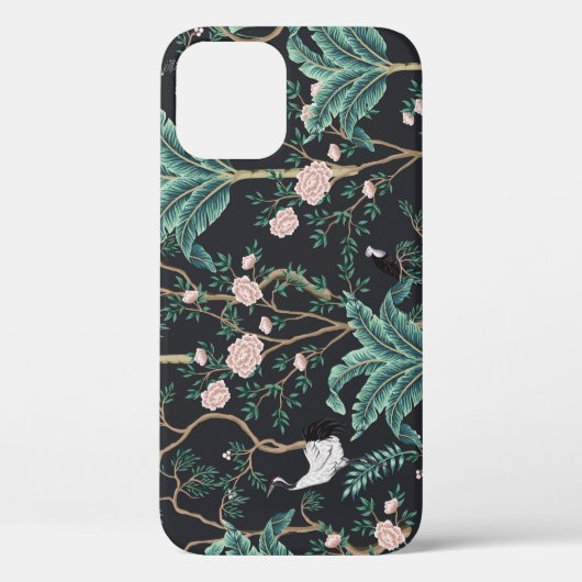 Chinoiserie Exotic Birds: Bananenboomwand Case-Mate iPhone Case (Achterkant)
