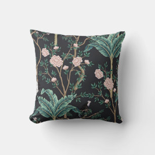 Chinoiserie Exotic Birds: Bananenboomwand Kussen