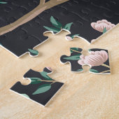 Chinoiserie Exotic Birds: Bananenboomwand Legpuzzel (Zijkant)