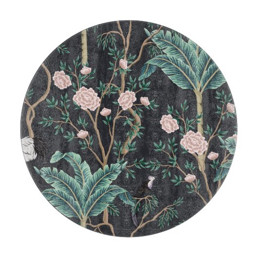 Chinoiserie Exotic Birds:  Bananenboomwand Snijplank (Voorkant)