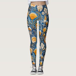 Chinoiserie Exotische Vogels Botanisch Patroon (2) Leggings