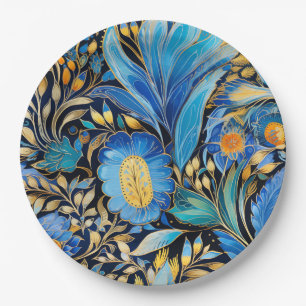 Chinoiserie Exotische Vogels Botanisch Patroon (3) Papieren Bordje