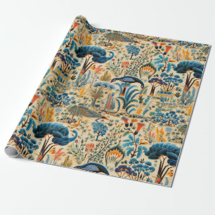 Chinoiserie Exotische Vogels Botanisch Patroon (6) Cadeaupapier